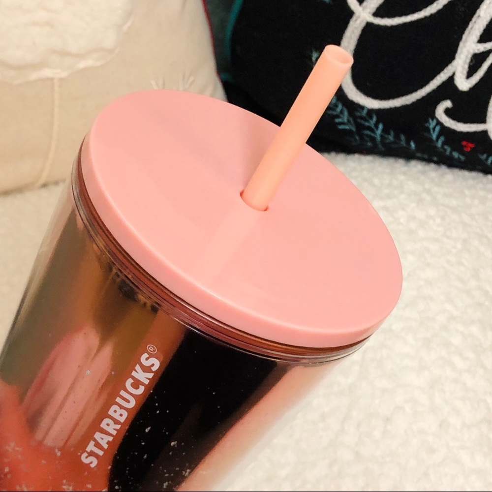 Starbucks Tumbler Holiday Glitter Rose Gold 2019 - Picture 4 of 5